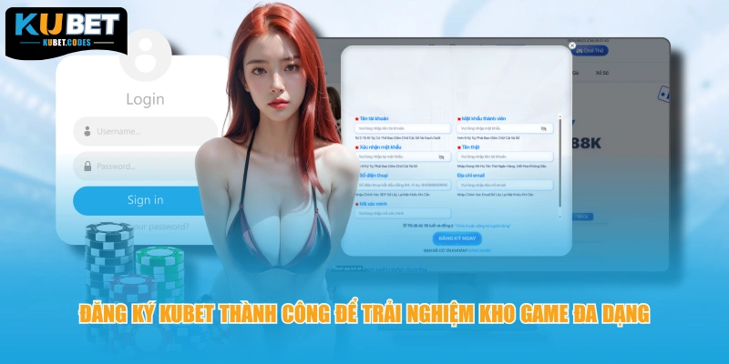 Đăng ký Kubet thành công để trải nghiệm kho game đa dạng